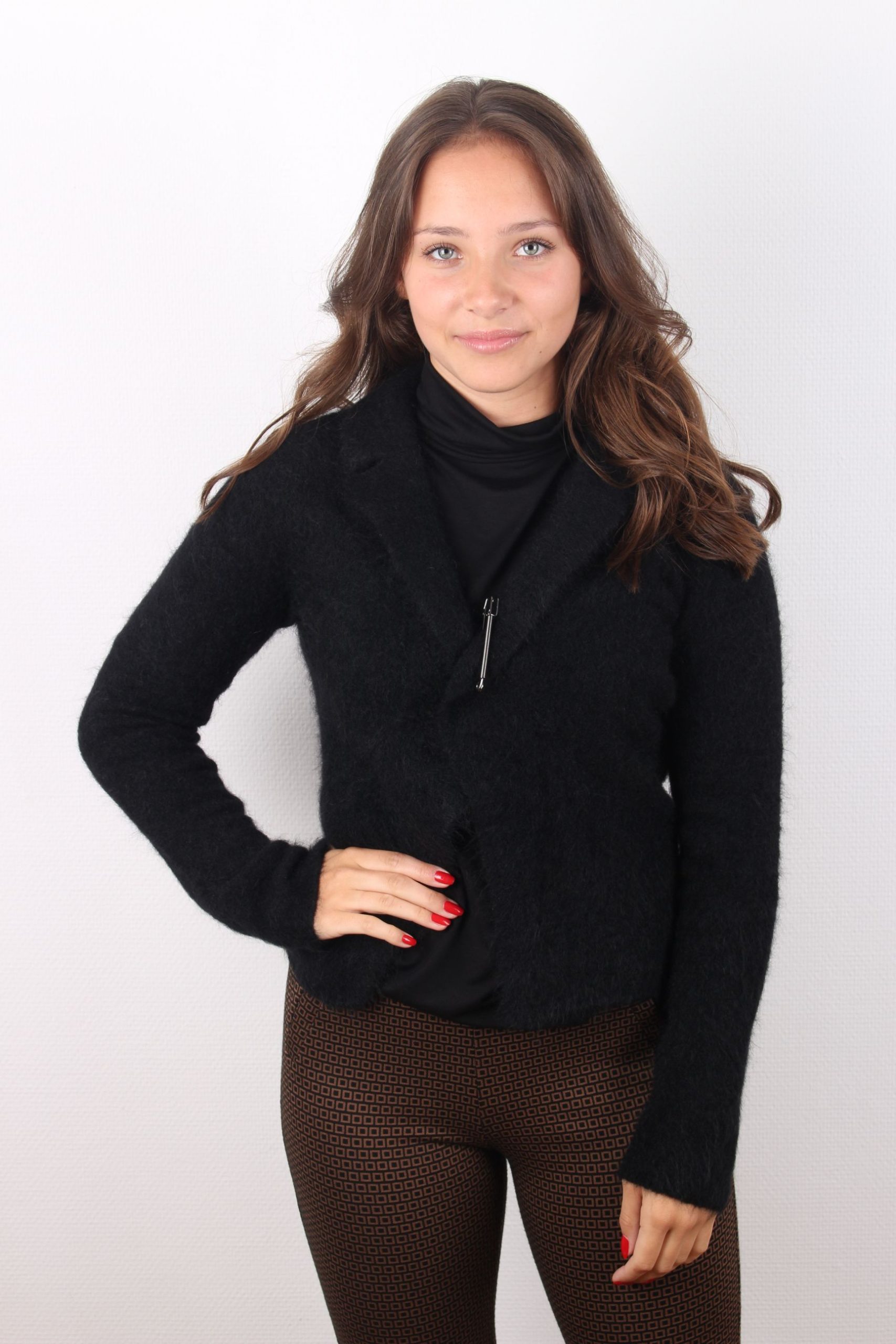 Nomansland – Kid Mohair Vest – Zwart