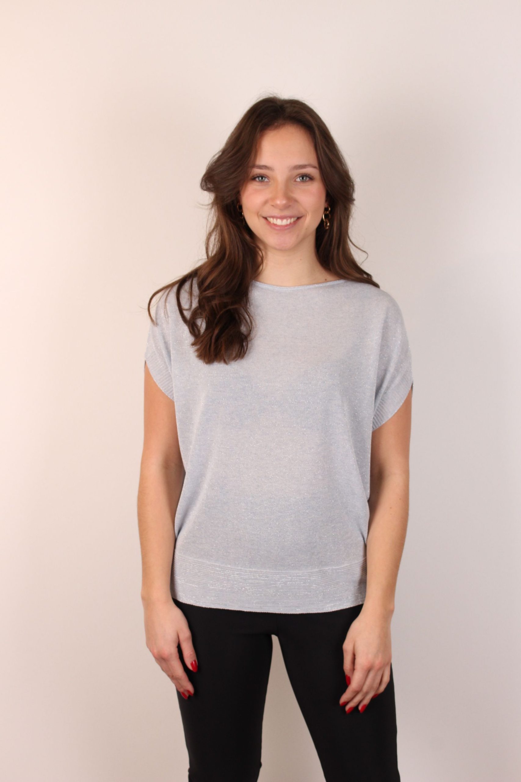 Nomansland – Top met Korte Mouw – Blauw