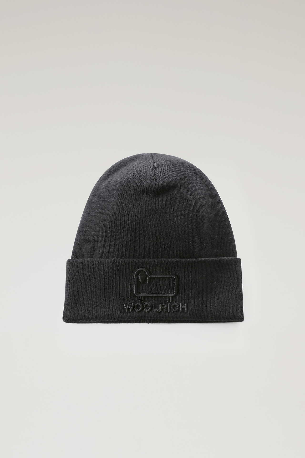 Woolrich – Katoen Wollen Muts – Zwart