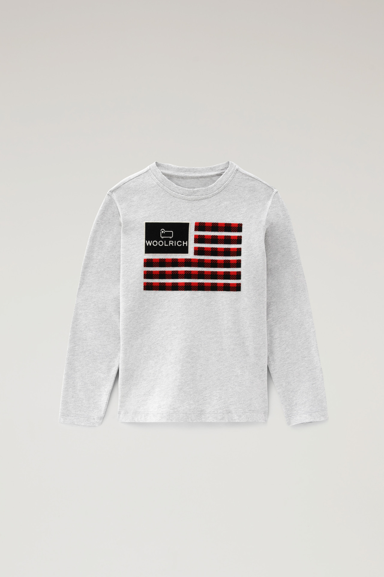 Woolrich – Flag T-shirt – Grijs