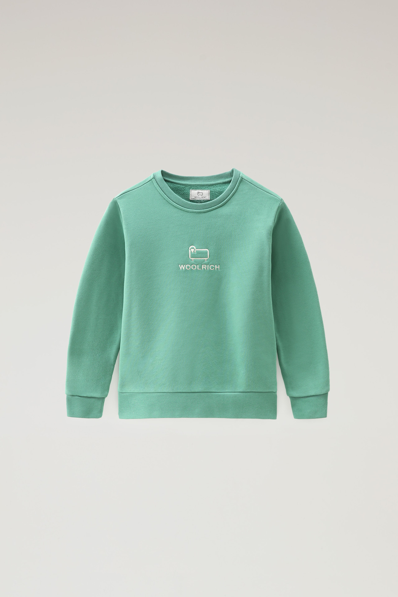 Woolrich Kids – Sweatshirt Logo – Groen