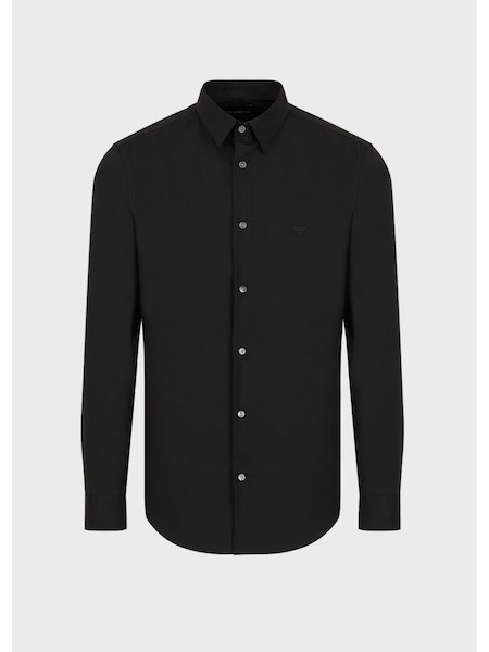 Emporio Armani – Slim-fit Overhemd – Zwart