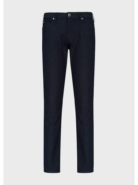 Emporio Armani Skinny Broek Blauw Sherwood Forest