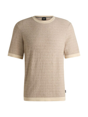 BOSS - T-shirt - Beige
