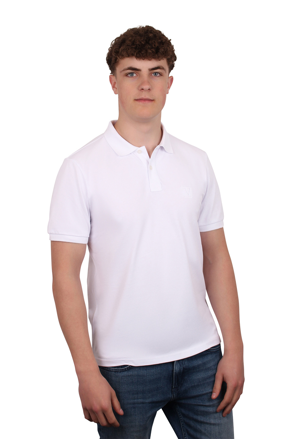 Embroidered Logo Cotton Piquet Polo Shirt 2 Embroidered Logo Cotton Piquet Polo Shirt - Afbeelding 2